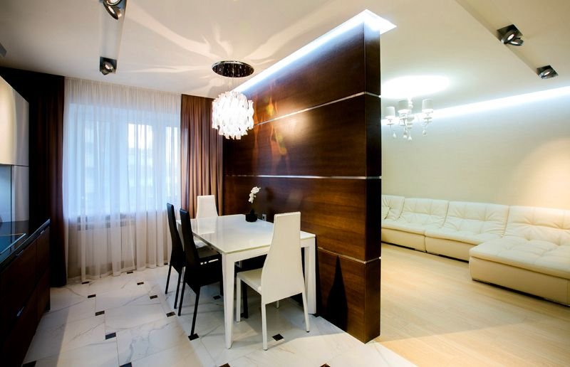 Перегородка между кухней и гостиной - «Интерьер кухни»