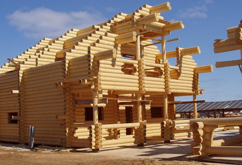 постройка бревенчатого дома