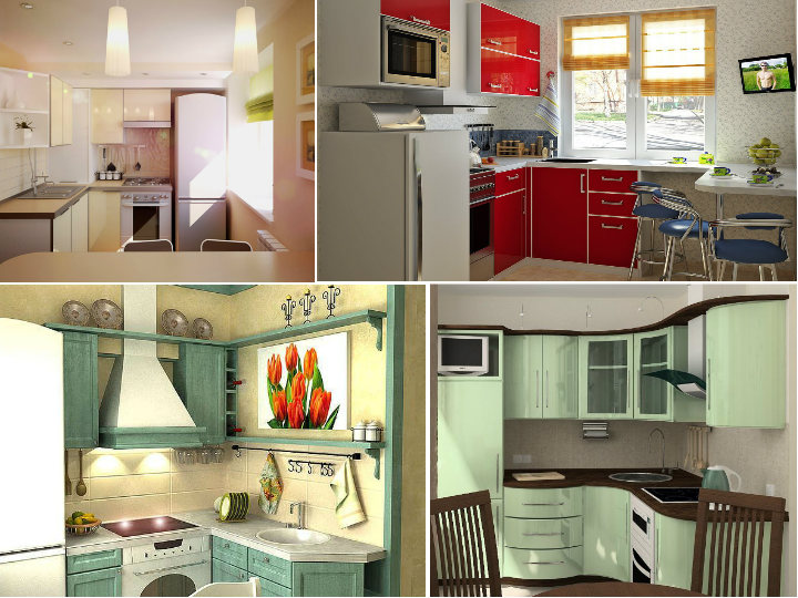 Делаем маленькую кухню красивой и практичной без ремонта - «Для дома»