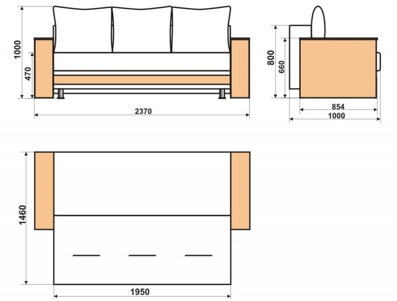 Размеры подушек для дивана размеры