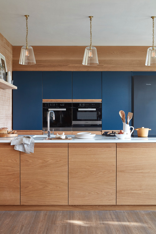 Голубая кухня (115+ фото небесных интерьеров): стильный дизайн для бело-голубых и серо-голубых кухонь - «ДЕКОР»