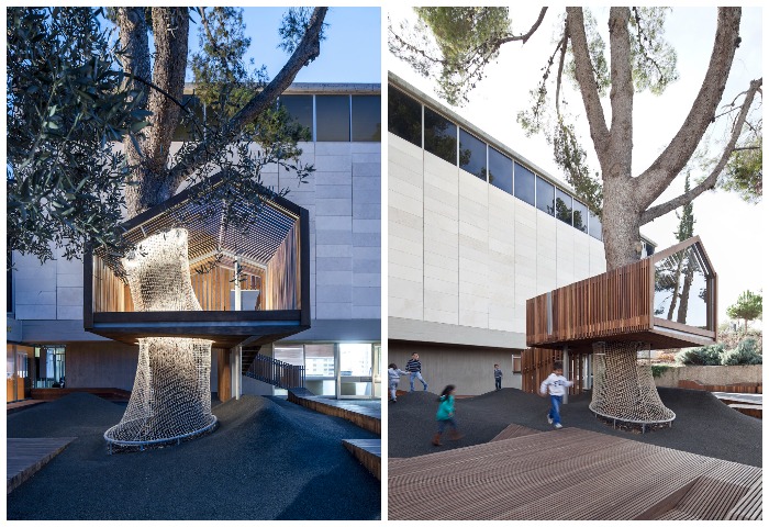 Домик на дереве во дворе Музея Израиля – место развлечений не только ребятни - Архитектура и интерьер