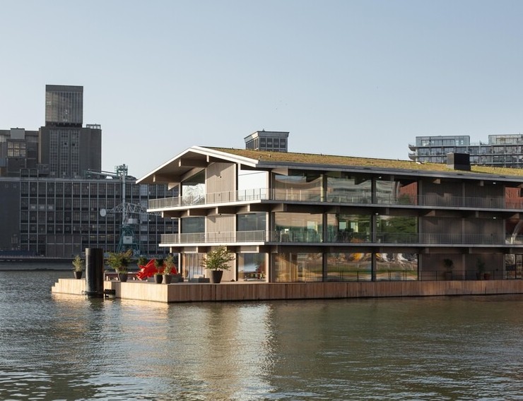 Floating Office Rotterdam: крупнейший плавучий офис как пример архитектуры будущего - «Дизайн офисов»